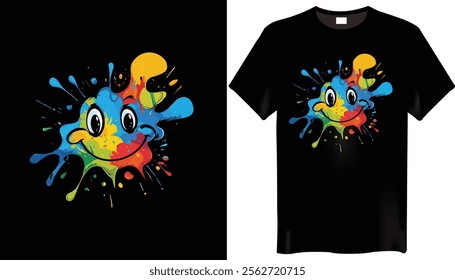 Ink Spatter Funny T-Shirts Designs- Funny T-Shirt Design
