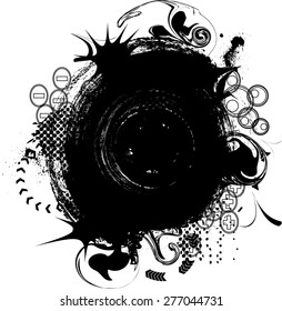 Ink Splash Background.