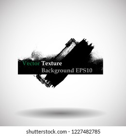Ink Splash Background . Black Paint Splattered Shape . Grunge texture vector