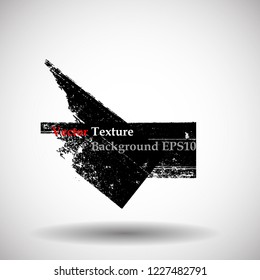 Ink Splash Background . Black Paint Splattered Shape . Grunge texture vector