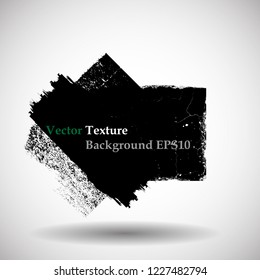 Ink Splash Background . Black Paint Splattered Shape . Grunge texture vector