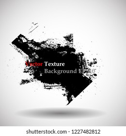 Ink Splash Background . Black Paint Splattered Shape . Grunge texture vector