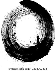 Fondo de salpicadura manuscrita. Forma salpicada de pintura negra. Grunge vector de textura. Cartel de la angustia
