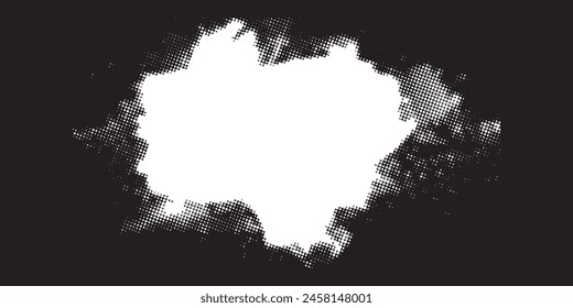 Ink Splash Background . Black Paint Splattered Shape . Grunge texture vector. Distress banner