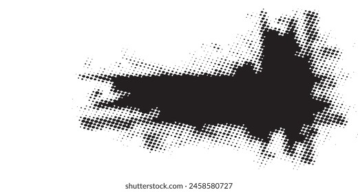 Ink Splash Background . Black Paint Splattered Shape . Grunge texture vector. Distress banner