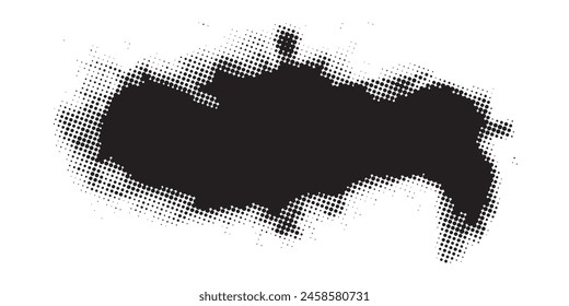 Ink Splash Background . Black Paint Splattered Shape . Grunge texture vector. Distress banner