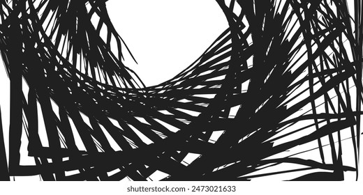 Ink Splash Background . Black Paint Splattered Shape . Grunge texture vector. Distress banner modern