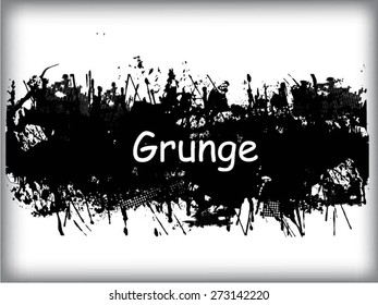 Ink Splash Background . Black Paint Splattered Shape . Grunge Background Texture . Vector Distress Background . Cracked Banner . Distress Texture . Grunge Texture