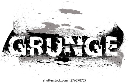 Ink Splash Background . Black Paint Splattered Shape . 