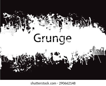 Ink Splash Background . Black Paint Splattered Shape . Grunge Background Texture . Vector Distress Background . Cracked Banner . Distress Texture . Grunge Texture