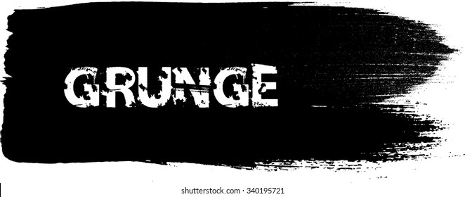 Ink Splash Background . Black Paint Splattered Shape .