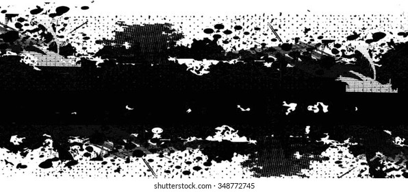 Ink Splash Background . Black Paint Splattered Shape . Grunge Background Texture . Vector Distress Background . Cracked Banner . Distress Texture . Grunge Texture