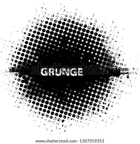 Ink Splash Background . Black Paint Splattered Shape . Grunge texture vector. Distress banner