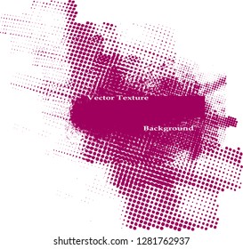 Ink Splash Background . Pink Paint Splattered Shape . Grunge texture vector. Distress banner