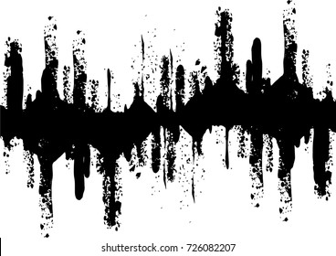 Ink Splash Background.Cracked Banner.