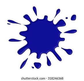 Ink Splash Blue