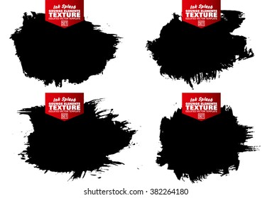 Ink splash collection set - design template