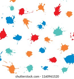 Ink splash collection vector hand drawn illustration