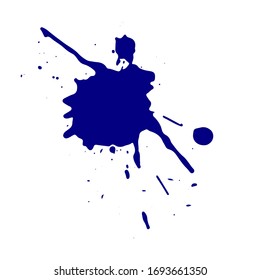 Ink splash. Grunge splatters. Abstract background. Grunge text banners