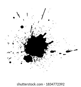 Plongée d'encre. Des éclaboussures de grunge. Arrière-plan abstrait. Bannières de texte grunge