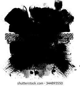 Ink Splash Grunge Urban Background.Texture Vector.Dust Overlay Distress Grain ,Simply Place illustration over any Object to Create grungy Effect .abstract,splattered , dirty,poster for your design. 