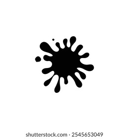 Tinta Splash Icon Vector de archivo sobre fondo blanco