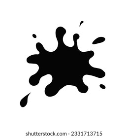 Ink splash. Simple vector design.