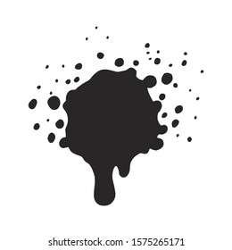 ink splash stain drip sketch isolated