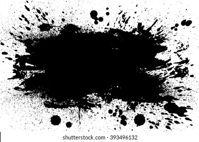 Ink Splash For Text, Vector