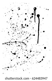 Ink splash texture on white background