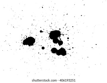 Ink splash, vector illustration