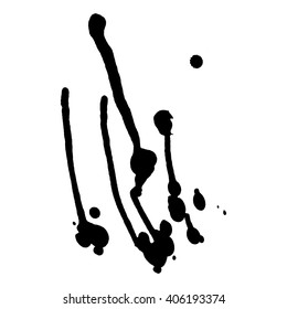 Ink splash, vector illustration