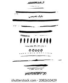 ink splashes background vector hand drawing isolated on white background