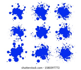  Ink splashes. Grunge splatters. Abstract background. Grunge text banners