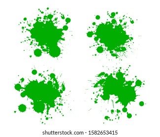  Ink splashes. Grunge splatters. Abstract background. Grunge text banners