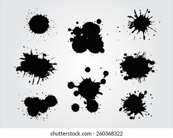 Séparations d'encre définies.Séparations abstraites pour l'utilisation de la conception.Modèle vectoriel.