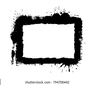 Ink splat background with grunge effect.Vector distress banner for your design.