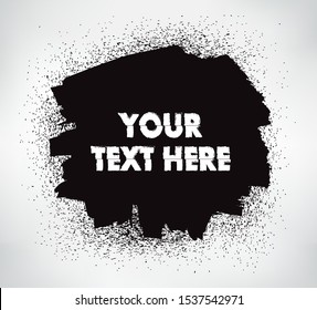 Ink splat banner.Vector grunge splash banner.