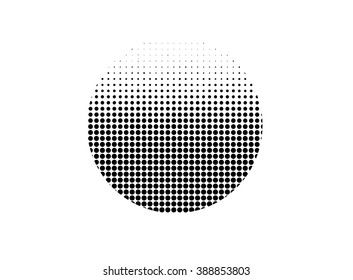 Tinta salpicada por puntos de medio tono en color. Vector