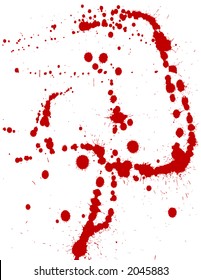 ink splats to be used as brushes, paint splatters, backgrounds or blood stains etc.