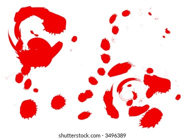 Ink splats - can be used how background or wallpaper (vector, illustration)