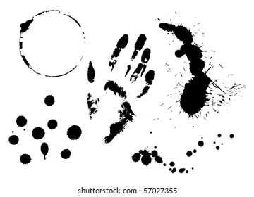 Ink splats and prints