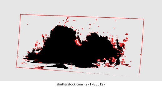 Salpicaduras de tinta y juego de pinceladas Grunge, goteos de pintura Abstractas y salpicaduras para el Diseño gráfico