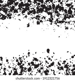 Ink splatter set. Paint splashes set for design. Collection of Various Ink Blot Splatters. Abstract vector illustration. Set for grunge splash textures.