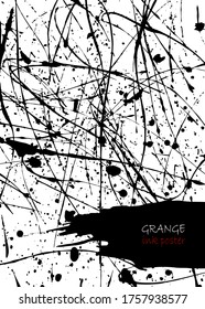 Ink Splatter. Template for cover, poster, flyer etc. Vector