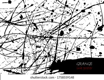 Ink Splatter. Template for cover, poster, flyer etc. Vector