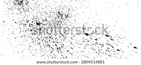 Ink splatter texture. Vector spray paint pattern background. Black splash effect. Watercolor dot elements, dirty grunge brush marks. Drizzle drops, splat sprinkle speckle blots. Distress halftone bg