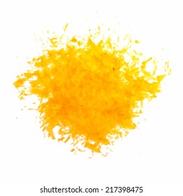Ink Splatter yellow Background vector