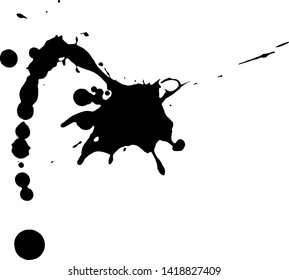 Ink Splattered for Background or Wallpaper