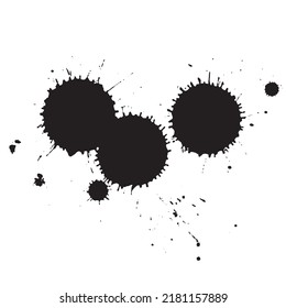 Ink Splattered Vector Art For Background or Wallpaper Brushed Inked Splash